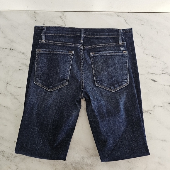 Frame Denim Le Skinny De Jeanne Mid Rise Blue Jeans 26 Preowned - Picture 6 of 8